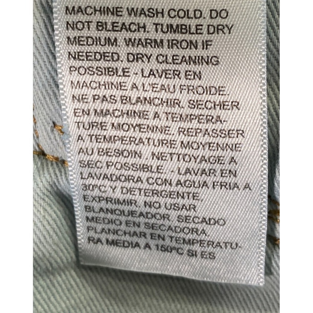 Levi's 502 Men's Jeans Size 30x34 Premium Big E Stretch Blue Denim Dark Wash - Picture 12 of 14